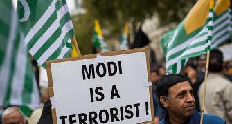 Hundreds protest against Modi's UK visit