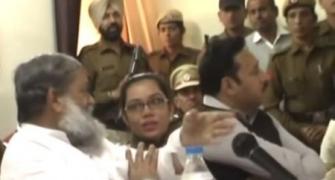 Woman cop transferred after spat with Haryana minister