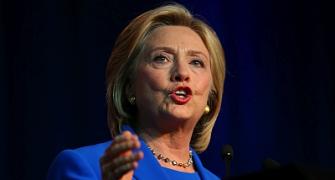 Hillary Clinton heckled at a campaign rally