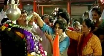 Breaking 400-year-old tradition, women enter Shani temple's inner sanctum