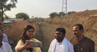 Clicked selfies seeing water trench in dried-up river: Pankaja