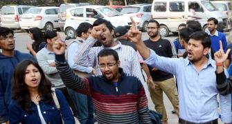 Won't forgive those behind anti-India slogans: Rajnath on JNU protest