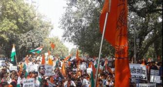 ABVP holds march against 'anti-nationals'