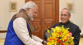 PM Modi greets nation on New Year; visits President Mukherjee, VP Ansari