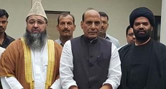 Imams meet Rajnath, urge Kashmiris to restore peace