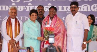 V Narayanasamy sworn in as Puducherry Chief Minister