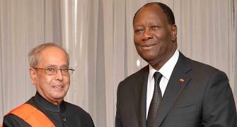 Ivory Coast's highest honour for President Pranab