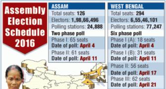 Poll dates announced for 5 states, counting on May 19