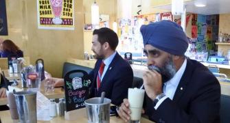 Now, a chicken burger named after Canada's Sikh defence minister