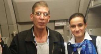 Flight attendant also took 'selfie' with hijacker