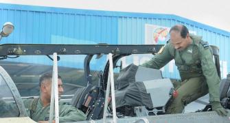 IAF chief Raha makes history, takes to the skies in a Tejas