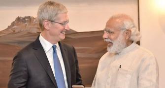 Apple CEO Tim Cook meets Modi; launches update of PM's mobile app
