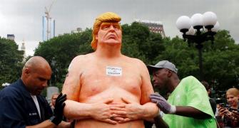 Naked Trump statue to be auctioned to fund immigrantion forum