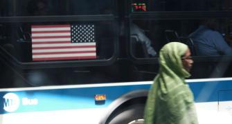 Woman wearing hijab set on fire on New York city street
