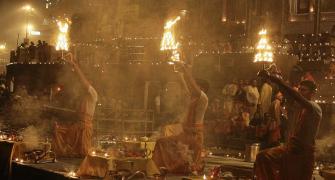 As India hits back at Pakistan, lanterns light up Varanasi
