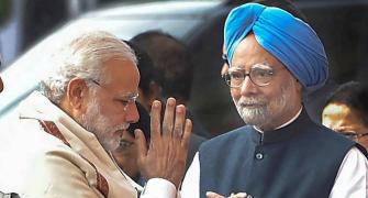 After handshake, Manmohan attacks Modi; why angry now, asks BJP