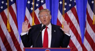 In 1st presser, Trump calls Russia dossier 'phony stuff'