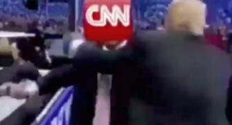 Trump 'punches' CNN in a 'juvenile' tweet