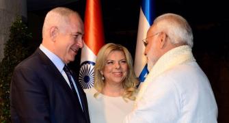 PHOTOS: Netanyahus host Modi for a private dinner