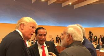 PHOTOS: Trump walks up to Modi for 'impromptu' chat at G20 Summit