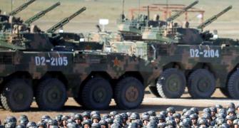 China's defence budget=$175 bn. India's=$46 bn