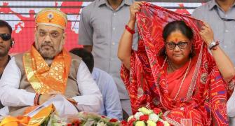 Shah flags off Raje's 'Rajasthan Gaurav Yatra', targets Congress