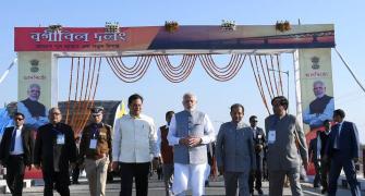 PHOTOS: PM inaugurates India's longest rail-cum-road bridge
