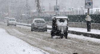 PHOTOS: Heavy snowfall paints Kashmir white