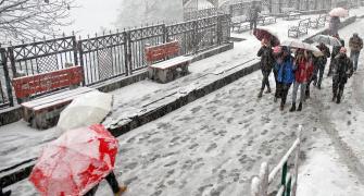 Snowfall paints Kashmir, Himachal a chilly white!