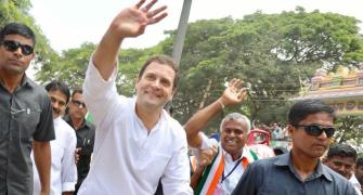 Rahul rides bicycle, bullock cart to protest against petrol price