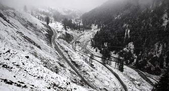 PHOTOS: Kashmir receives season's 1st snowfall
