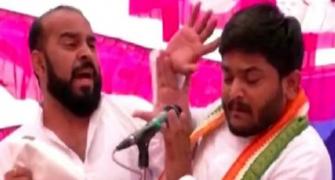 Hardik Patel slapped by man at rally in Gujarat