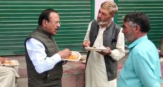 PHOTOS: Doval shares a meal with Kashmiris in Shopian