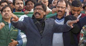 Jharkhand: Soren wins both seats; Raghubar Das trails