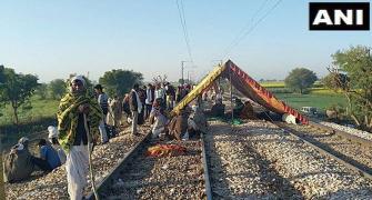 Gujjars on dharna on rail tracks in Rajasthan over quota