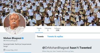 RSS chief Mohan Bhagwat, 6 sangh leaders join Twitter