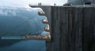 Would you live in hotel that hangs off a cliff?