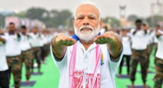 PHOTOS: Modi leads the way at Yoga Day event