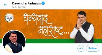 Fadnavis changes Twitter bio to 'Maharashtra's Sevak'