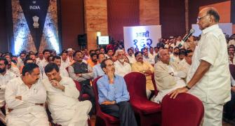 Time to teach them a lesson: Pawar at show of strength