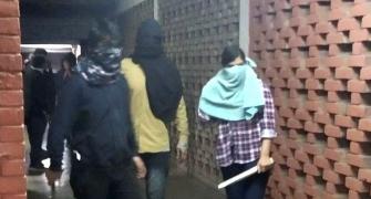 Masked men attack students, teachers at JNU