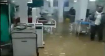 SEE: Heavy rain floods Maha COVID-19 hospital