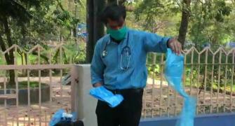 Doctors fight coronavirus with raincoats in Bengal