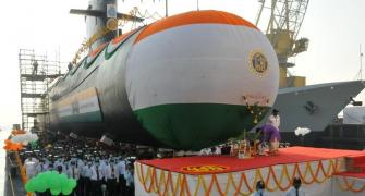 Navy's 5th Scorpene-class submarine Vagir launched