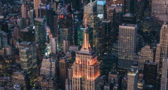 NYC's Empire State Building lit up for Diwali