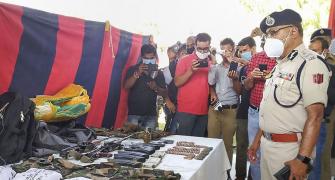 Pak drone drops weapons in J-K; 3 terrorists held