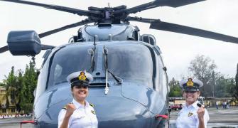 2 women officers to operate choppers from warships