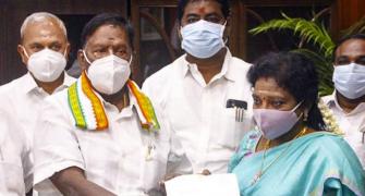 Puducherry twist: Narayanasamy quits before trust vote