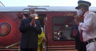 President's train ride moment of pride for employees