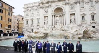 Modi, G20 leaders visit iconic Trevi Fountain in Rome